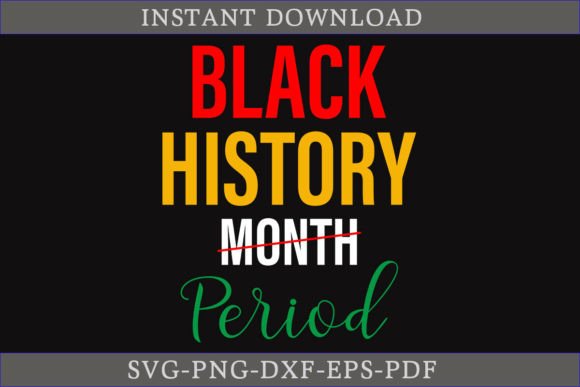 Black History Month Period SVG Cut File
