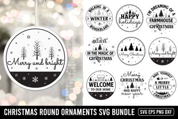 Christmas Round Sign SVG Bundle: A Designer's Take