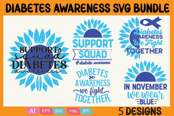 Diabetes Awareness Svg Bundle
