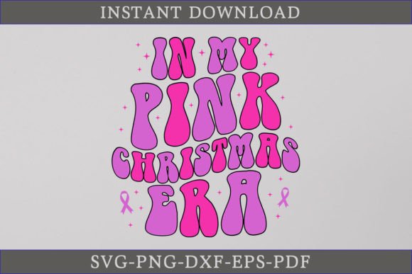 In My Pink Christmas Era Retro SVG Shirt