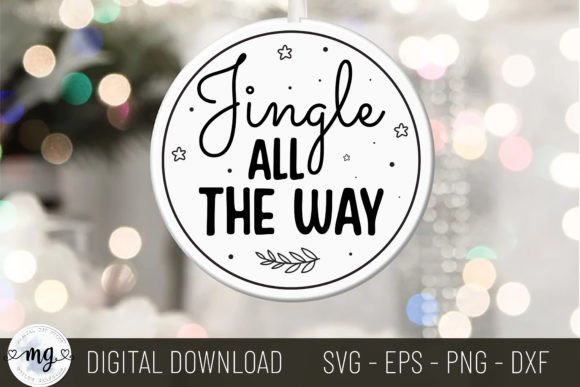 Jingle All the Way Round Sign SVG Review