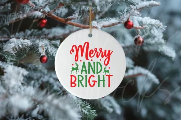 Merry and Bright SVG Design