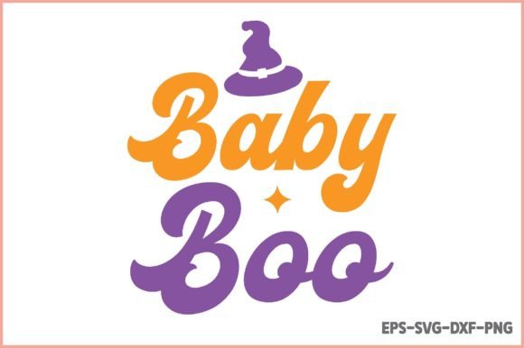 Retro Halloween SVG - Baby Boo SVG