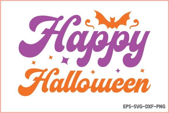 Retro Halloween SVG - Happy Halloween SVG