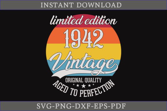 Vintage 1942 Aged to Perfection SVG: A Designer's Verdict