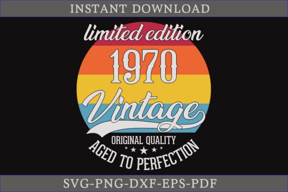 Vintage 1970 Aged to Perfection SVG Review